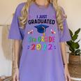 I Just Graduated 5th Grade Graduation Class 2022 Graduate Women's Comfort Colors T-Shirt Violet