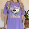 I Just Graduated I Know Everything Graduation Women's Comfort Colors T-Shirt Violet