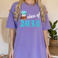 Kids Class Of 2031 Graduation Year T-Shirt Back To School Women's Comfort Colors T-Shirt Violet