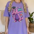 Kids Dabbing T Rex Graduation Kindergarten Class Of 2019 Women's Comfort Colors T-Shirt Violet