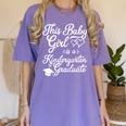 Kids Girls Kindergarten Graduation Outfit Women's Comfort Colors T-Shirt Violet