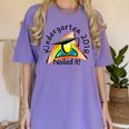 Kids Kindergarten 2018 Nailed It Graduation Women's Comfort Colors T-Shirt Violet