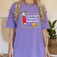 Kids Kindergarten Graduation Humor I'm So Smart I Graduated Women's Comfort Colors T-Shirt Violet