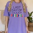 Kids Last Day Of Preschool Graduation Women's Comfort Colors T-Shirt Violet