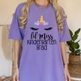 Kids Lil Miss Kindergarten Grad Shirt Graduation Shirts 2018 Women's Comfort Colors T-Shirt Violet