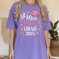 Kids Little Miss Pre-K Grad 2025 Preschool Girls Prek Graduation Women's Comfort Colors T-Shirt Violet