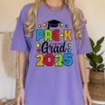 Kids Pre-K Grad 2025 Preschool Prek Graduation Women's Comfort Colors T-Shirt Violet