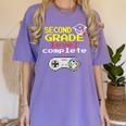 Kids Second Grade Graduation Video Game Shirt Women's Comfort Colors T-Shirt Violet