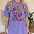 Kids So Long Kindergarten Here I Come Pre-K Graduation Graduate Women's Comfort Colors T-Shirt Violet