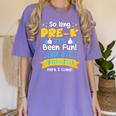 Kids So Long Pre-K Graduation 2025 School Kindergarten Here Come Women's Comfort Colors T-Shirt Violet