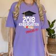 Kindergarten 2018 NAILED IT Graduation Graduate Women's Comfort Colors T-Shirt Violet