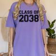Kindergarten Class Of 2038 First Day School Graduation Women's Comfort Colors T-Shirt Violet