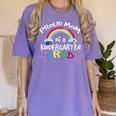 Kindergarten Graduation Proud Mom Son Daughter Women's Comfort Colors T-Shirt Violet