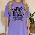 Kindergarten Graduation Quarantine Kindergarten Graduate Women's Comfort Colors T-Shirt Violet