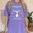 Kindergarten Graduation Shirts 2018-Proud Mom Tee Women's Comfort Colors T-Shirt Violet