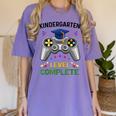Kindergarten Level Complete Graduation Class 2023 Gamer Kids Women's Comfort Colors T-Shirt Violet