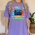 Kindergarten Level Complete Graduation Class 2025 Gamer Boys Women's Comfort Colors T-Shirt Violet
