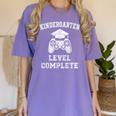 Kindergarten Level Complete Retro Graduation Video Gamer Women's Comfort Colors T-Shirt Violet