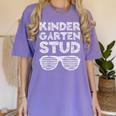 Kindergarten Stud Shirt Girl Boy Back To School Graduation Women's Comfort Colors T-Shirt Violet