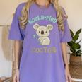 Koala Doctor Shirt Med Student Graduation Idea Women's Comfort Colors T-Shirt Violet