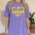 Lacrosse Senior Night Lacrosse Senior 2026 Graduation 20 Women's Comfort Colors T-Shirt Violet