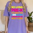Last Day Pre-K Kindergarten Here I Come Graduation T-Shirt Women's Comfort Colors T-Shirt Violet