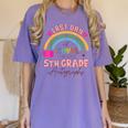 Last Day Of School Autograph 5th Grade Graduation Boys Girls Women's Comfort Colors T-Shirt Violet