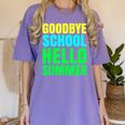 Last Day Of School Shirt Teacher Tee Graduation Women's Comfort Colors T-Shirt Violet