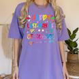 Last Day Of School Tie Dye School Graduation Summer Teacher Women's Comfort Colors T-Shirt Violet