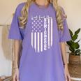 Last First Day Senior 2026 USA Flag Graduation Class Of 2026 Women's Comfort Colors T-Shirt Violet