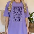 Law School Parents Quote Lawyer Graduation Raglan Baseball Tee Women's Comfort Colors T-Shirt Violet