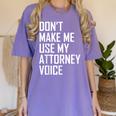 Lawyer Law School Graduation Attorney Men Women Women's Comfort Colors T-Shirt Violet