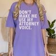 Lawyer Law School Graduation Shirt Attorney T-Shirt Women's Comfort Colors T-Shirt Violet