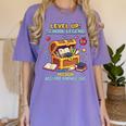 Level Up School Legend Video Game Pixel Art Graduation Women's Comfort Colors T-Shirt Violet