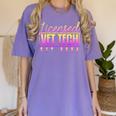 Licensed Vet Tech Veterinary Technician Graduation 2024 Women's Comfort Colors T-Shirt Violet