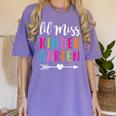 Lil Miss Kindergarten Grad Shirt Graduation Shirts 2018 Women's Comfort Colors T-Shirt Violet