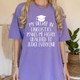 Linguistics Major Graduation Women's Comfort Colors T-Shirt Violet