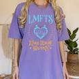 LMFT Graduation Licensed Marriage And Family Therapist LMFT Women's Comfort Colors T-Shirt Violet
