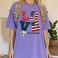 Love Coast Guard Mom Proud Coast Guard Graduation Mom Women's Comfort Colors T-Shirt Violet