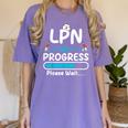 LPN In Progress Loading Future Nurse Graduation Lover Women's Comfort Colors T-Shirt Violet