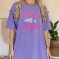 Mama With A Masters Degree Mom Graduation Mother's Day Women's Comfort Colors T-Shirt Violet