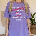 Man Criminal Justice Degree Graduation Or Career Women's Comfort Colors T-Shirt Violet