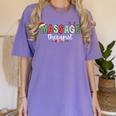 Massage Therapist Therapy LMT Masseuse Graduation Christmas Women's Comfort Colors T-Shirt Violet