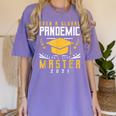 Master 2021 Graduation Graduate Masters Degree Women's Comfort Colors T-Shirt Violet