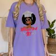 Master Degree Graduation Gifts Black Girl Women's Comfort Colors T-Shirt Violet