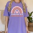 MASTER OF EDUCATION ROCK Master Graduation Women's Comfort Colors T-Shirt Violet