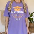 Mastered It 2024 Masters Degree Graduation Graduate Mba Women's Comfort Colors T-Shirt Violet