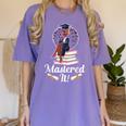 Mastered It Black Girl Masters Degree Graduation Black Queen Women's Comfort Colors T-Shirt Violet
