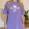 Mastered It Masters Graduation Cool Distressed Women's Comfort Colors T-Shirt Violet