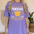 Master's Degree 2021 Master Graduation Graduate Women's Comfort Colors T-Shirt Violet
